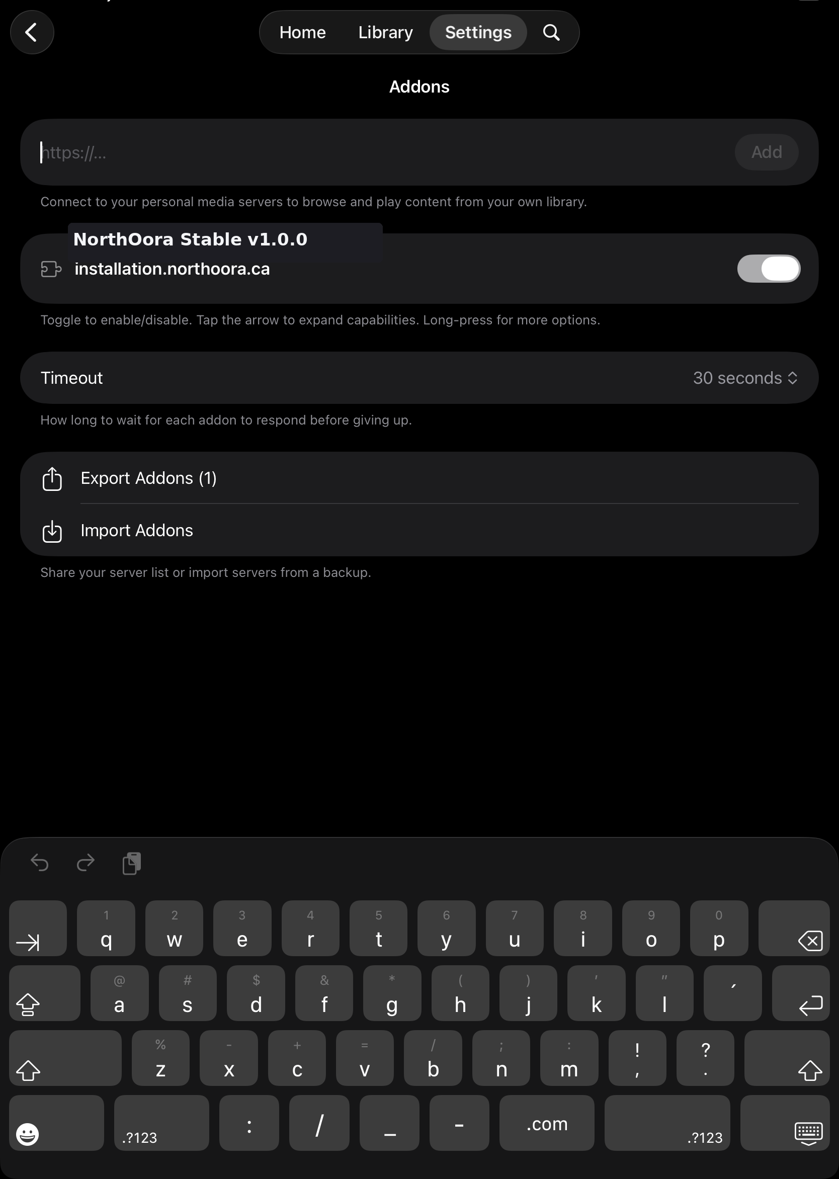 NorthOora Stable v1.0.0 installé dans Fusion